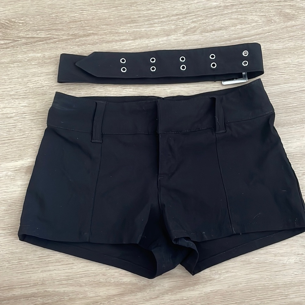 black booty shorts